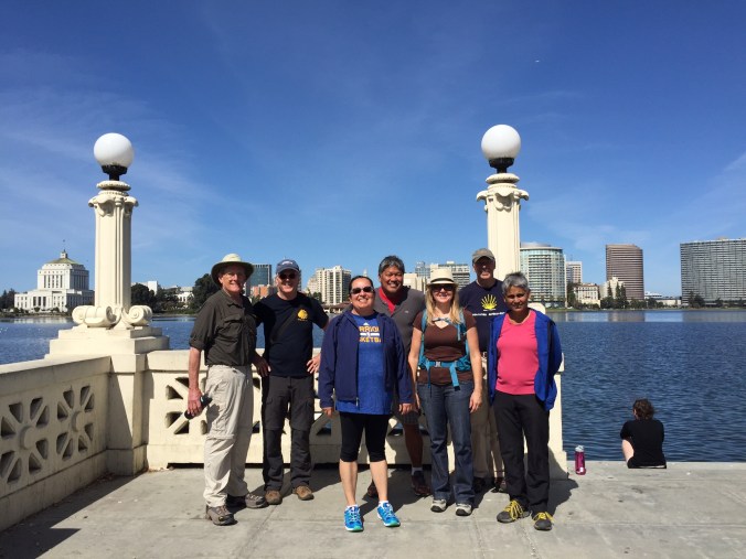 Camino walking group at Lake Merritt