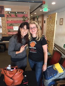 With Annie O'Neil at the screening of Phil's Camino