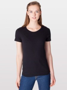 American Apparel 2102 Fine Jersey Short Sleeve Women T-Shirt