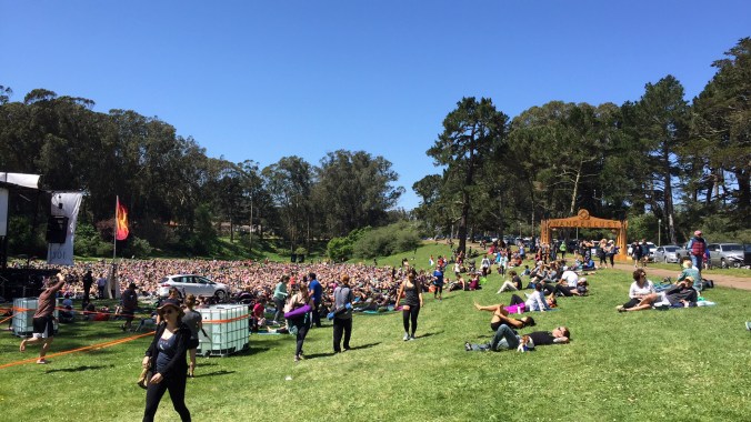 Speedway Meadows Stage with DJs, Yogis and Meditation gurus