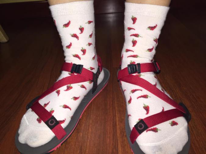XeroShoesChiliPepperSocks