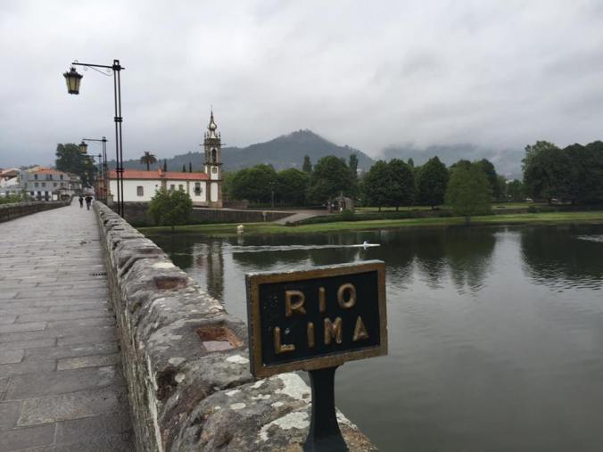 A lone kayaker gliding along the river