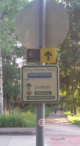 Following the waymarks into Altstadt Salzburg