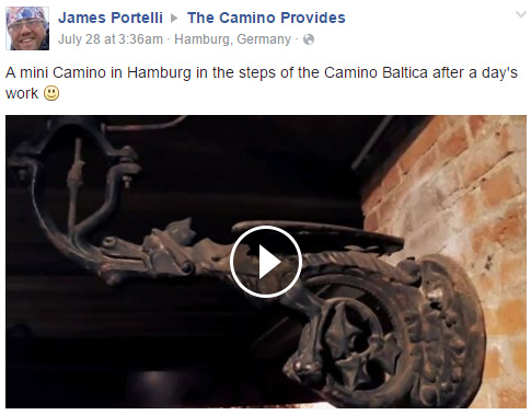 A mini Camino in Hamburg in the steps of the Camino Baltica after a day's work