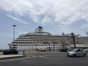 I walked by the cruise terminal