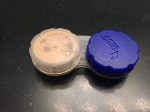 Contact Case with makeup