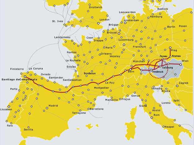 jakobsweg-europakarte