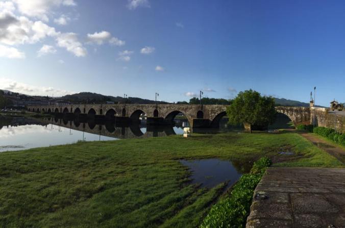 The beautiful Roman bridge with 30 arches