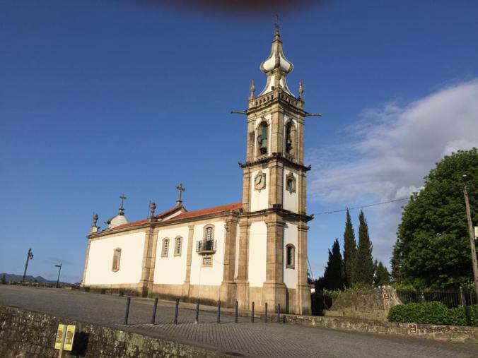 Church by the albergue and bridge
