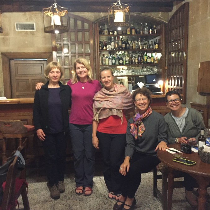 We were the last of the peregrinas at the bar