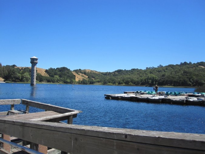 Looking across the reservoir from the west shore dock. Photo courtesy of Guy Joaquin.