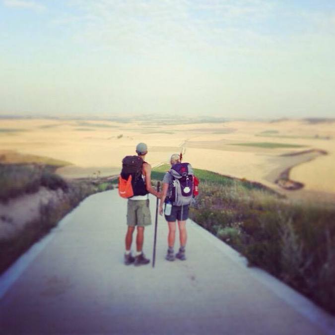 Loni & Kjartan on the Camino