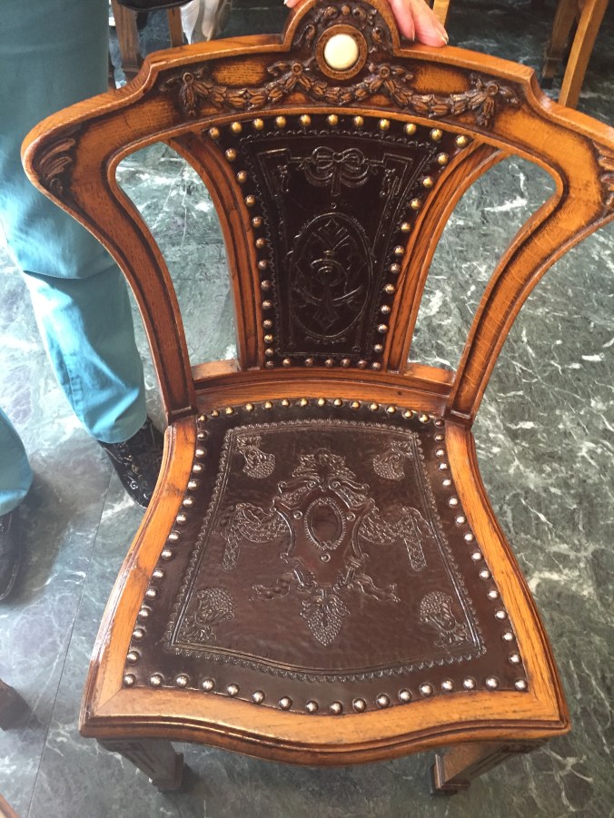 Even the chairs had a magical Hogwarts feel