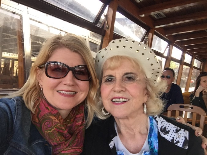 Mom and I having fun