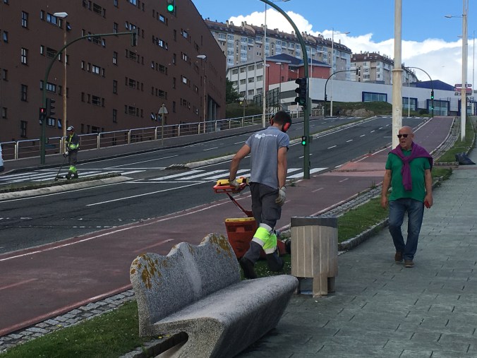 I loved how clean the streets and sidewalks are in A Coruña. Great bike lanes too!