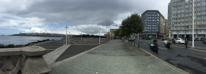 Hotel Coruna Mar is on the right