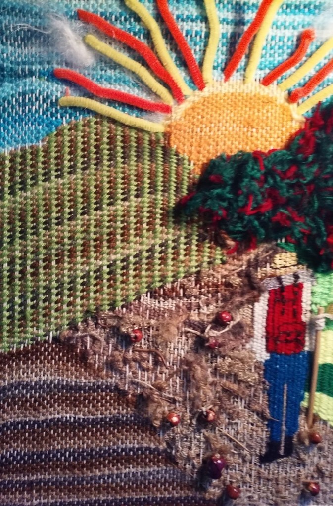 A weaving Anita did to prepare for the pilgrimage