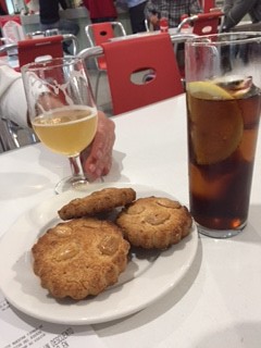 The almond cakes to accompany my lemon beer