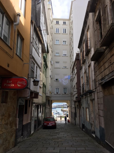 The same street that pilgrims walked when the arrived by boat