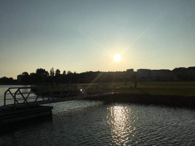 This is a boat dock on the Ria Ferrol
