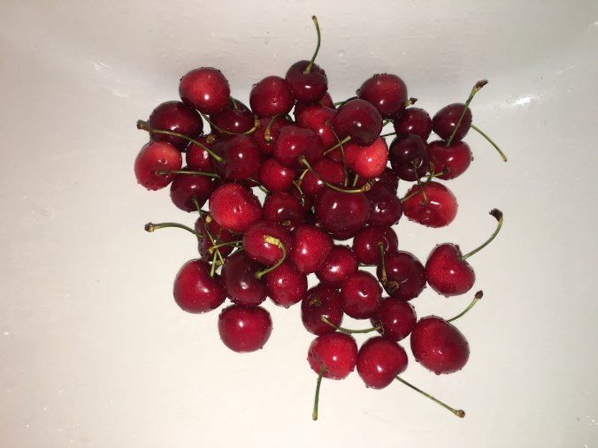 The cherries were a good snack the next day.