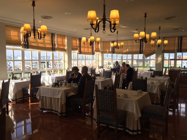 The breakfast dining room had great views of the port
