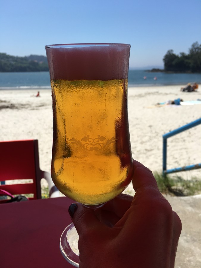 There's nothing like a cold caña after walking for hours