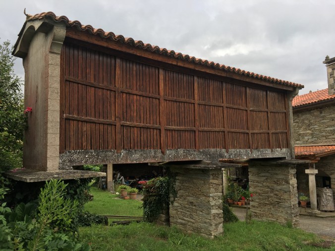 I saw a few of these hórreos, which are used to store grain above ground to deter rodents.