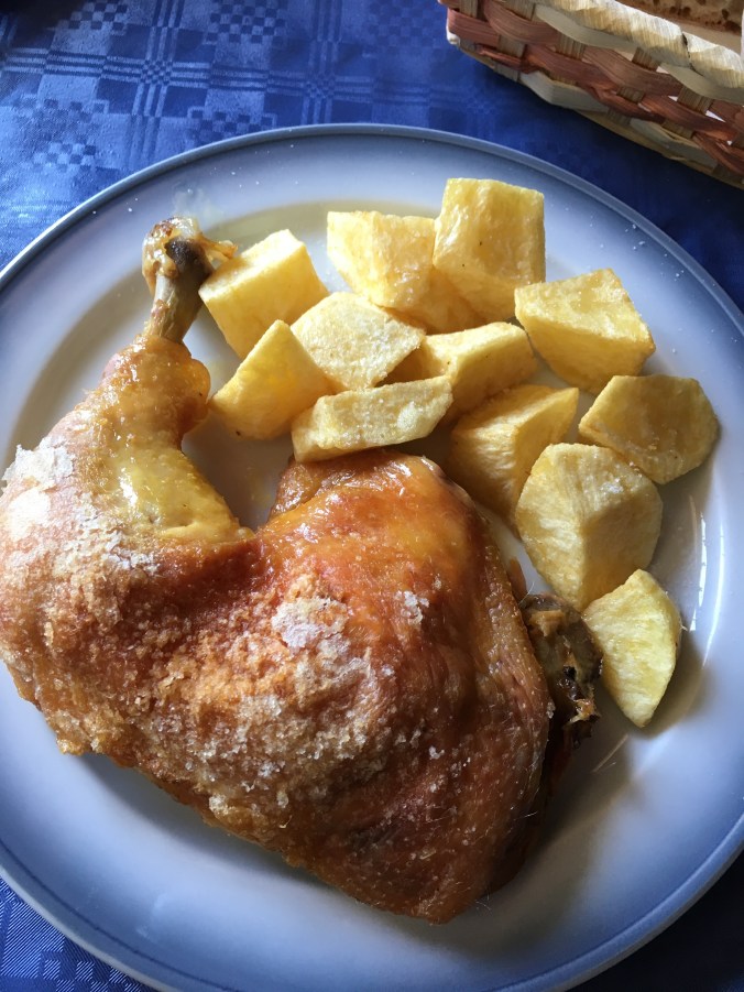 This chicken was amazing! And so were the potatoes.