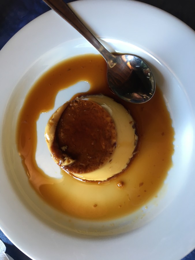 Flan was good too!
