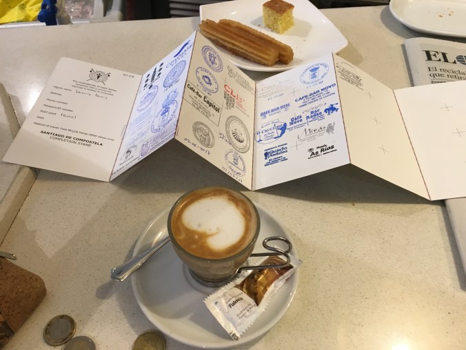 Collecting stamps on credentials is fun! And you end up with a meaningful souvenir at the end of your Camino.