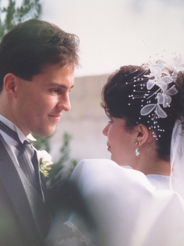 Wedding 8th December 1989, Feast of the Immaculate Conception;