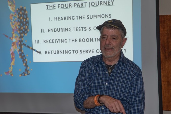 Alexander Shaia presenting about the Four-Part Journey