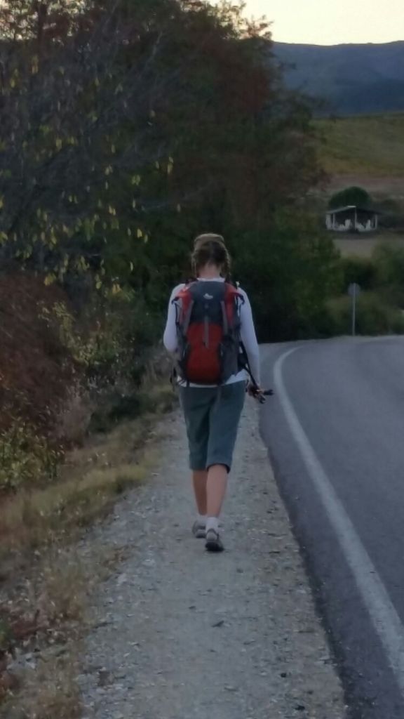 Karin Kiser on the Camino in 2017